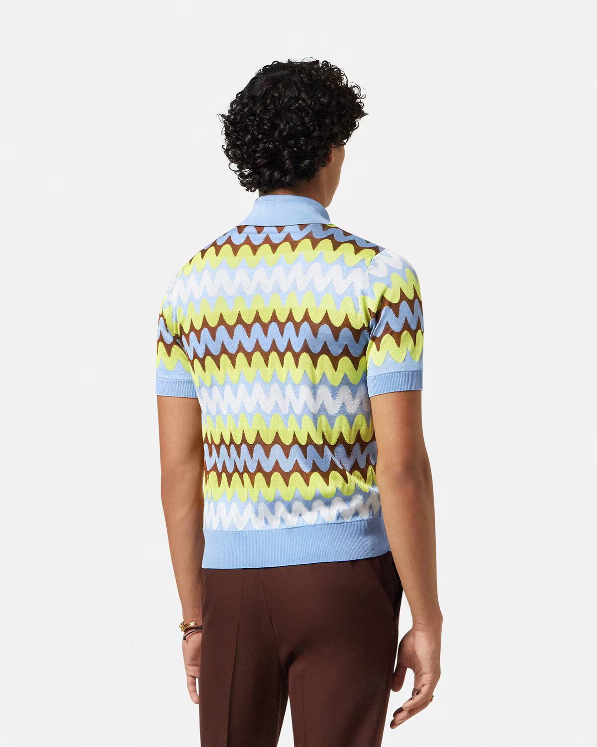 Polo in maglia Wave VERSACE